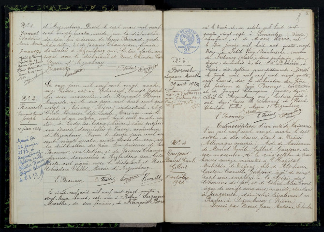 Arzembouy : actes d'état civil.