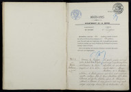 Langeron : actes d'état civil.