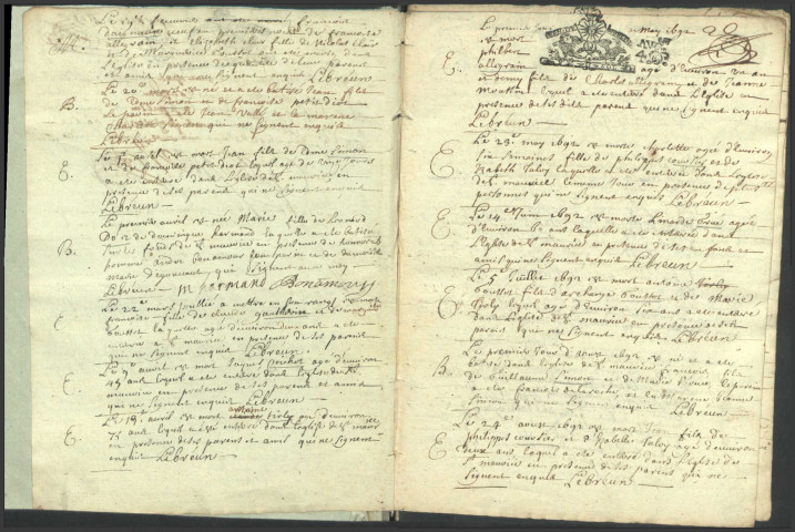 Montreuillon : registres paroissiaux.