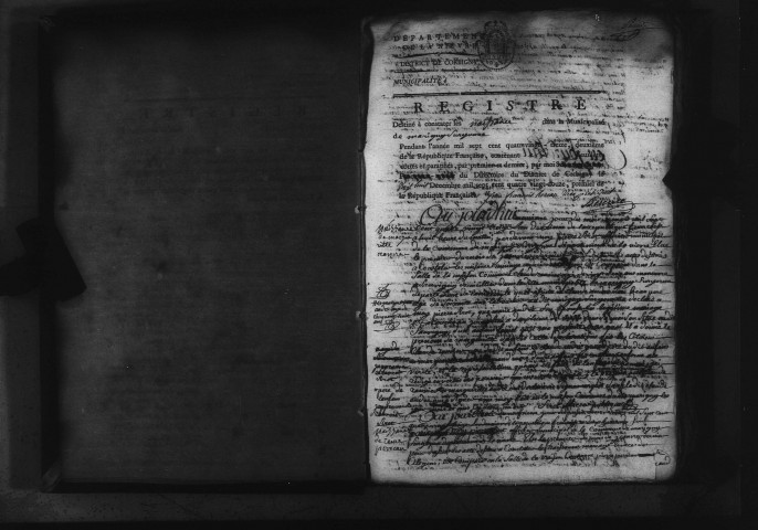 Marigny-sur-Yonne : actes d'état civil.