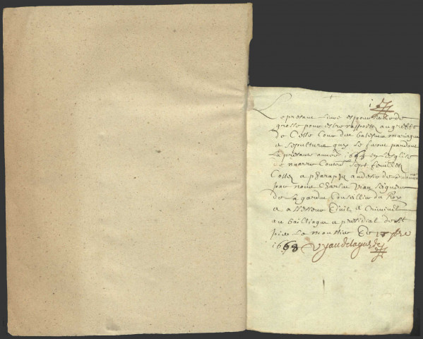 Nuars : registres paroissiaux.