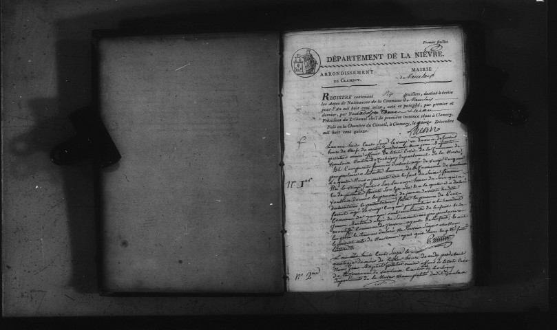 Vauclaix : actes d'état civil.