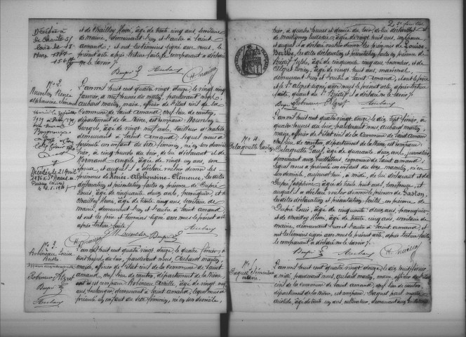 Saint-Amand-en-Puisaye : actes d'état civil.