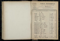 Montenoison : table décennale.