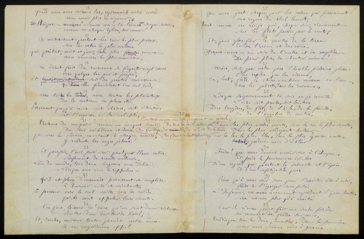 MALLEFILLE (Odette), épouse de Léonce Mallefille : 3 lettres, manuscrits.