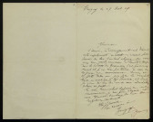 GROSSIER (Georges), poète et curé de Treigny (Yonne) (1879-1968) : 1 lettre.