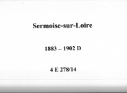 Sermoise-sur-Loire : actes d'état civil (décès).