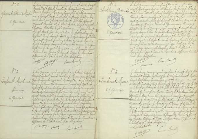 Saint-Pierre-le-Moûtier : actes d'état civil (décès).