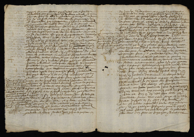 Biens et droits. - Fiefs, terres et seigneuries de Marry [commune de Sémelay] et Villers [Villiers-le-Corbier] près de la ville de Moulins-Engilbert, amodiation par François de Terrières seigneur de Piffonds (département de l'Yonne) au nommé Potrelot paroissien de Commagny (commune de Moulins-Engilbert) veuf de feue dame de Marry : bail à cens et bourdelage.