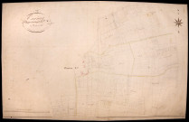Tannay, cadastre ancien : plan parcellaire de la section A dite de Tanneau, feuille 1, développement
