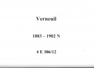 Verneuil : actes d'état civil (naissances).