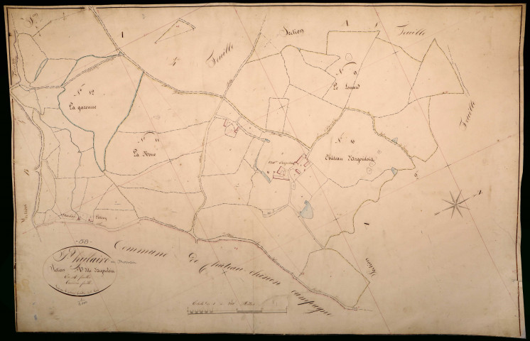 Saint-Hilaire-en-Morvan, cadastre ancien : plan parcellaire de la section A dite d'Argoulais, feuille 3