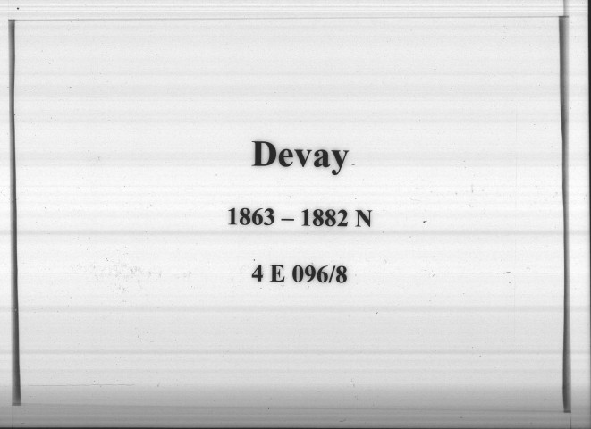 Devay : actes d'état civil.
