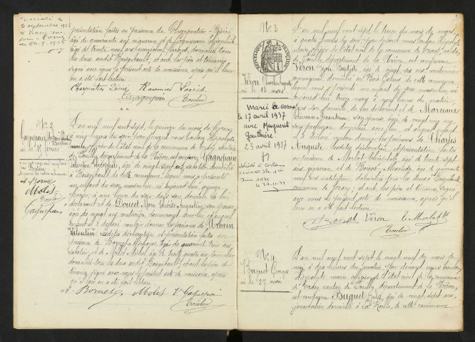 Tracy-sur-Loire : actes d'état civil.