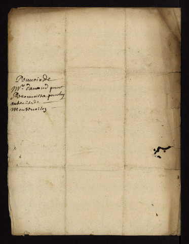 Fief du Marais à Lurcy-le-Bourg : terrier, procurations.