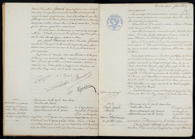 La Nocle-Maulaix : actes d'état civil.