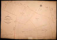 Tracy-sur-Loire, cadastre ancien : plan parcellaire de la section A dite de Bois Fleury et Fontenille, feuille 3