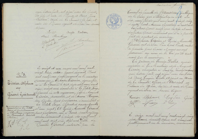 La Fermeté : actes d'état civil.