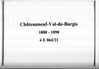 Châteauneuf-Val-de-Bargis : actes d'état civil.