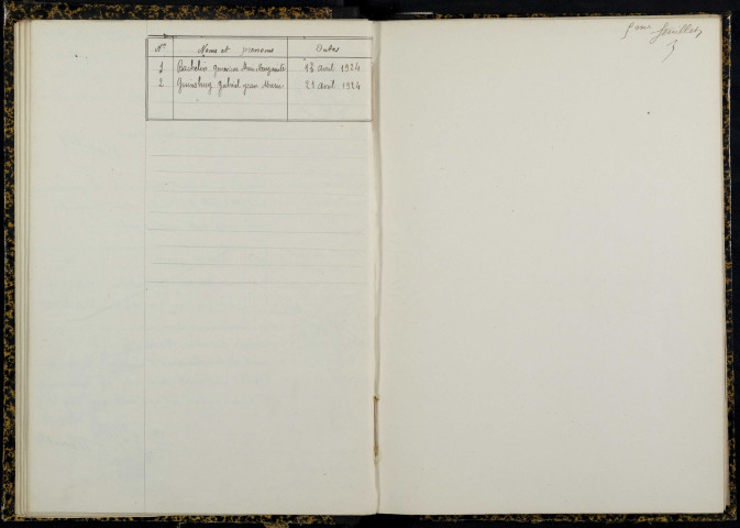 Empury : actes d'état civil.