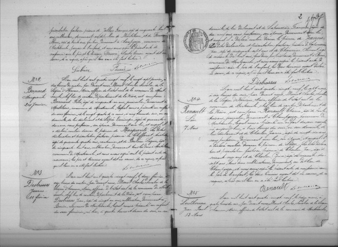 Montsauche-les-Settons : actes d'état civil.