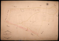 Tracy-sur-Loire, cadastre ancien : plan parcellaire de la section D dite de Bois Gibault, feuille 5