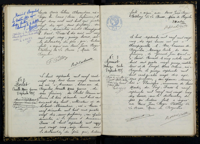 Bazoches : actes d'état civil.