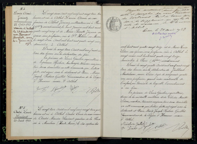 Arthel : actes d'état civil.