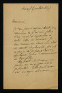 COMOY (Gustave), peintre à Devay (Nièvre) et à Paris (1856-1903) : 4 lettres, dessin.