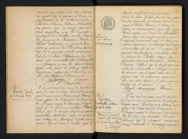 Ruages : actes d'état civil.