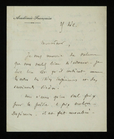 BOISSIER (Gaston), écrivain, membre de l'Académie française (1823-1908) : 8 lettres.