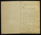 GAINE (Jean-Félix), poète, Mamers (Sarthe) : 3 lettres, manuscrits.
