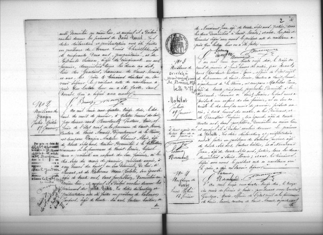 Saint-Vérain : actes d'état civil.