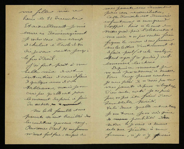 MOUTON (Honoré), à Vannes (1864-1914), fils d'Alexis Mouton : 11 lettres.