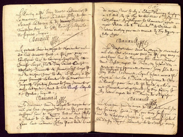 Savigny-Poil-Fol : registres paroissiaux.