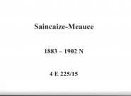 Saincaize-Meauce : actes d'état civil (naissances).