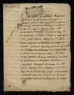 Biens et droits. - Obligation Le Bègue, amortissement par La Chassaigne, de Lucenay, Tenon et consorts envers l'Hôtel-Dieu Saint-Didier de Nevers subrogé Sallonnier : copie d'une reconnaissance du 14 mai 1715.