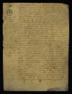 Biens et droits. - Rente hypothécaire Desprez, vente par le seigneur de Cougny (commune de Saint-Jean-aux-Amognes) à Godin faïencier de Nevers et Coujard sa femme : copie du contrat de constitution du 29 mars 1675.