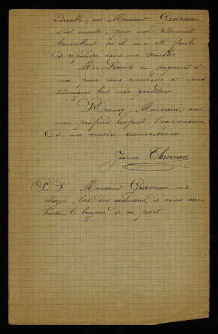 THUREAU (famille), à Sougy-sur-Loire (Nièvre) : 5 lettres.