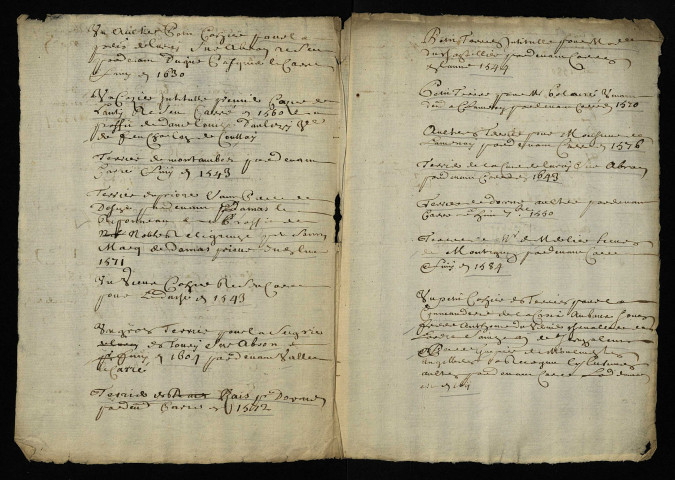 Liste de terriers de la région de Decize.