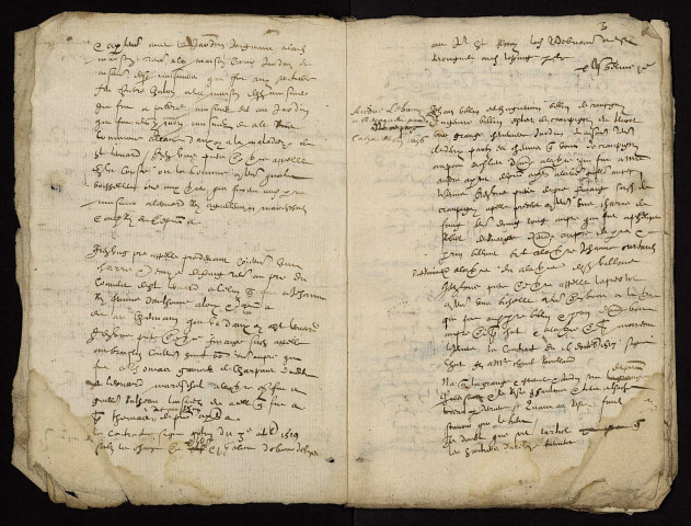 Fief de La Motte à Héry : recueil de lièves terrier.