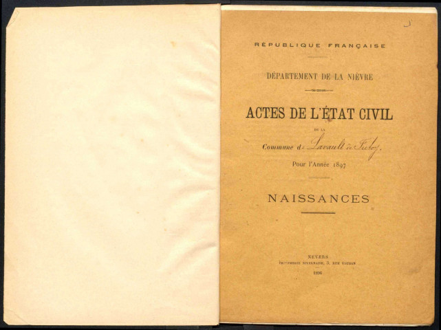 Lavault-de-Frétoy : actes d'état civil.