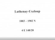 Luthenay-Uxeloup : actes d'état civil (naissances).