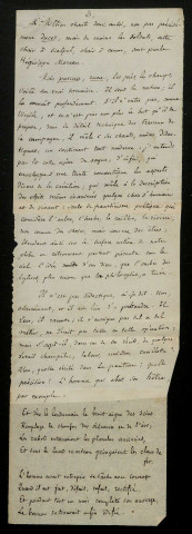IMBERT (Eugène), chansonnier (1821-1898) : 2 lettres, manuscrit.