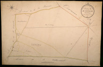 Sainte-Colombe-des-Bois, cadastre ancien : plan parcellaire de la section A dite de Fontaraby