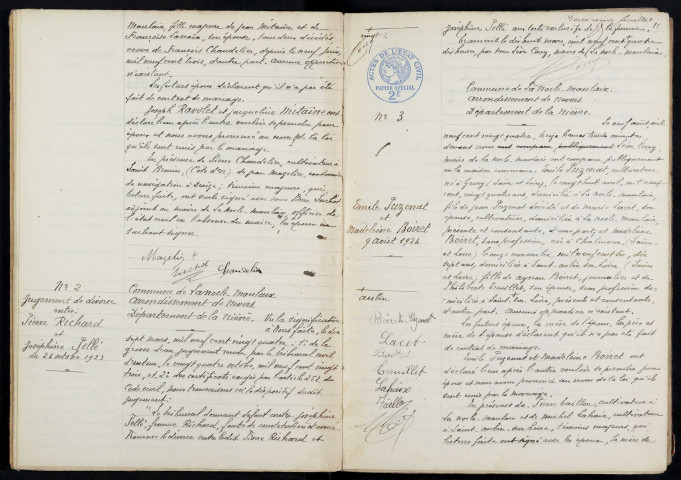 La Nocle-Maulaix : actes d'état civil.