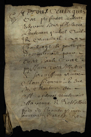 Contentieux (procédure civile). - Rente Bernard assise en la paroisse de Chaulgnes, confirmation pour Bardin subrogé de Vaux veuve Bourgoing : copie du contrat de constitution d'août 1643.