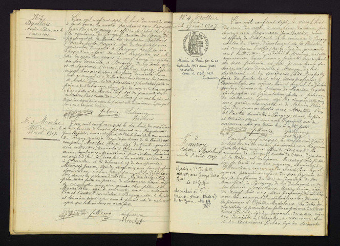 Pougny : actes d'état civil.