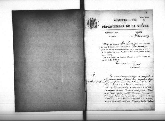 Tannay : actes d'état civil.