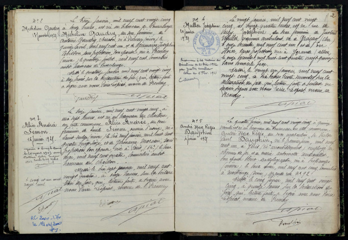 Prémery : actes d'état civil.